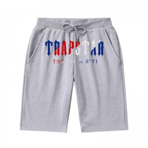 Calção Trapstar Irongate Arch Chenille Masculino Cinzentas Portugal | KR82-773