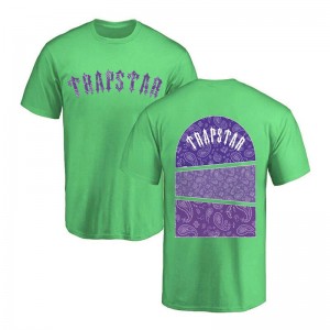 Camiseta Trapstar Football Top Masculino Verdes Portugal | TZ22-025