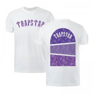 Camiseta Trapstar Football Top Masculino Branco Portugal | MA51-056