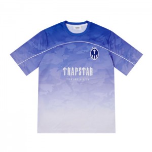 Camiseta Trapstar Irongate Football Jersey Masculino Azuis Portugal | IQ16-189