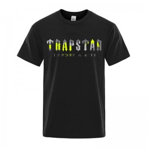 Camiseta Trapstar Its a Secret Dave Masculino Pretas Portugal | DR95-450