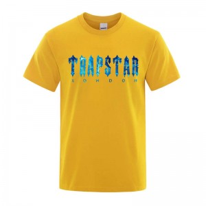 Camiseta Trapstar London Chenille Tee Masculino Amarelas Portugal | CT24-306