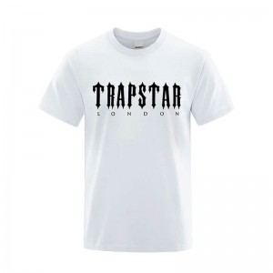 Camiseta Trapstar London Letter Printed Masculino Branco Portugal | EX13-254