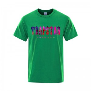 Camiseta Trapstar London Sunset It's a Secret Masculino Verdes Portugal | QT58-675