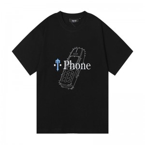 Camiseta Trapstar Paint Splatter Phone Masculino Pretas Portugal | FT27-836