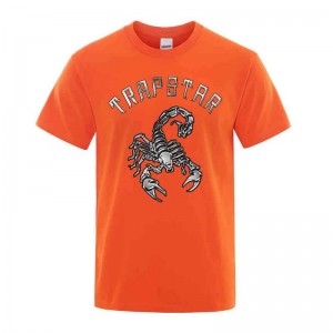 Camiseta Trapstar Spider Printed Gráficas Tee Masculino Laranja Portugal | FX57-361