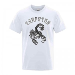 Camiseta Trapstar Spider Printed Gráficas Tee Masculino Branco Portugal | VZ21-525