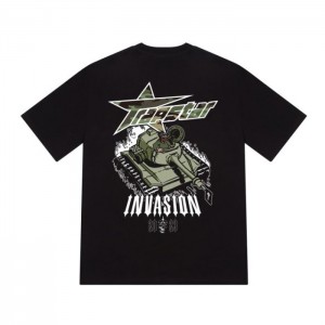 Camiseta Trapstar Trap Invasion Tee Masculino Pretas Portugal | QV19-535