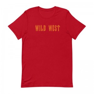 Camiseta Trapstar Wild West Masculino Vermelhas Portugal | VX70-005