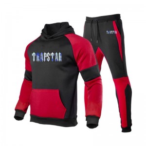 Fato de Treino Trapstar Fleece Causal Esportivos Masculino Vermelhas Portugal | ZP71-370