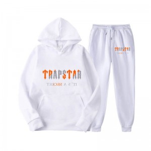 Fato de Treino Trapstar Fleece It's Secret Masculino Branco Portugal | TK20-018