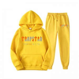 Fato de Treino Trapstar Fleece It's Secret Masculino Amarelas Portugal | VH20-007