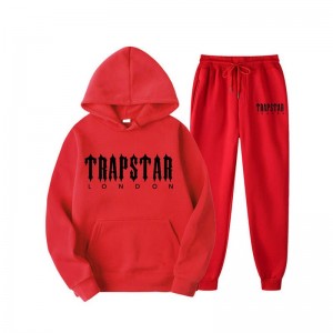 Fato de Treino Trapstar Fleece London Masculino Vermelhas Portugal | UP95-943