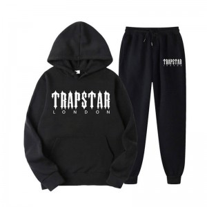 Fato de Treino Trapstar Fleece London Shining Masculino Pretas Portugal | JZ21-307