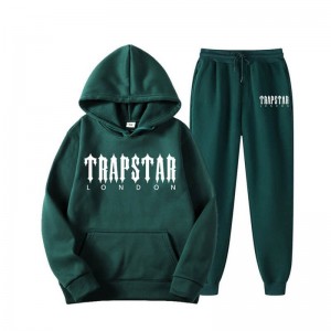 Fato de Treino Trapstar Fleece London Shining Masculino Verdes Portugal | PY20-372