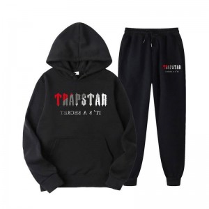 Fato de Treino Trapstar It's Secret Masculino Pretas Portugal | ZU00-487