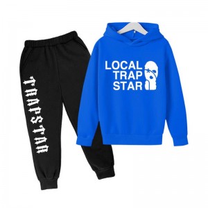 Fato de Treino Trapstar Local Face Smile Masculino Azuis Portugal | VO01-215