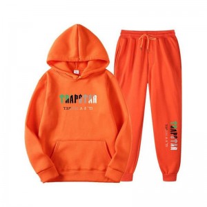 Fato de Treino Trapstar Printed Autumn Inverno Warm Sportswear Masculino Laranja Portugal | HQ47-385