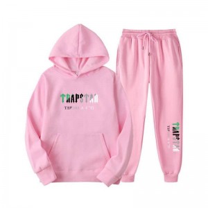 Fato de Treino Trapstar Printed Autumn Inverno Warm Sportswear Masculino Rosa Portugal | TL57-388