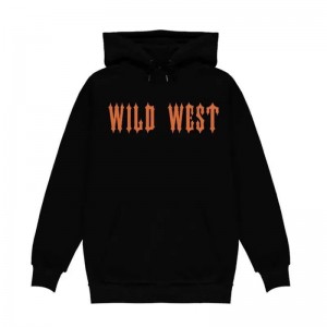 Moletom com Capuz Trapstar Fleece Central Cee Trap Star Wild West Masculino Pretas Portugal | PG40-669