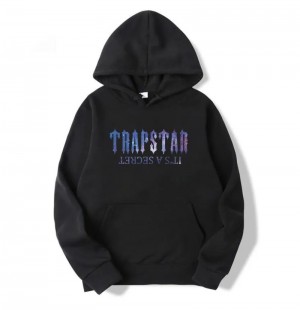 Moletom com Capuz Trapstar It's a Secret Galaxy Masculino Pretas Portugal | HE22-768