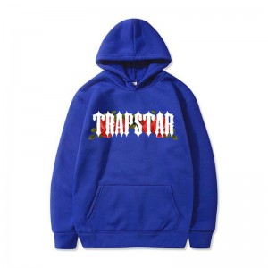 Moletom com Capuz Trapstar Long Sleeve Masculino Azuis Portugal | JU41-601