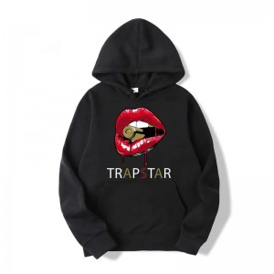 Moletom com Capuz Trapstar Red Lips Masculino Vermelhas Portugal | PM25-586