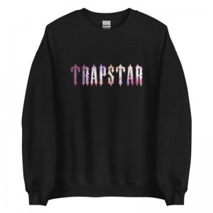 Moletons Trapstar Funny Galaxy Masculino Pretas Portugal | KQ01-004