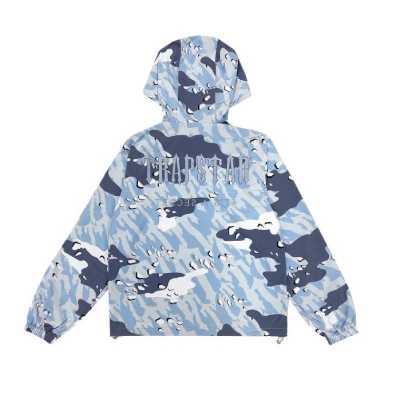 Agasalhos Trapstar Decoded Camo Windbreaker Masculino Azuis Camufladas Portugal | MU47-724