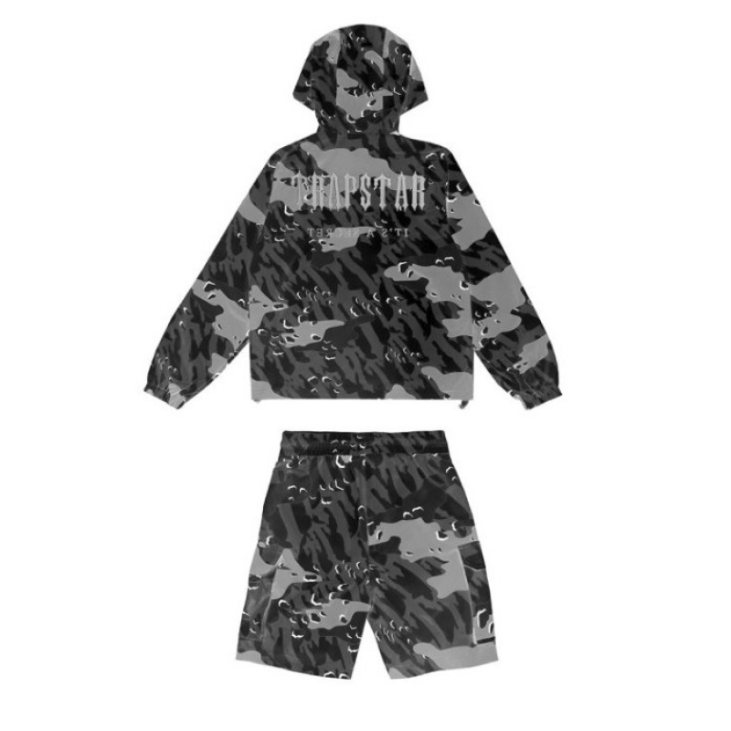 Agasalhos Trapstar Decoded Camo Windbreaker Masculino Pretas Camufladas Portugal | LD41-765