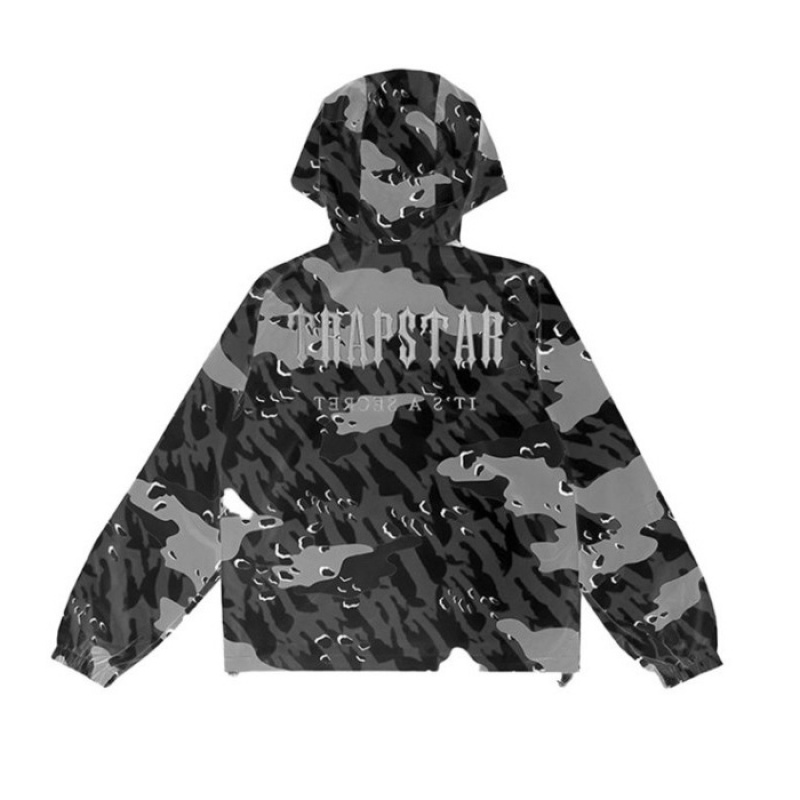 Agasalhos Trapstar Decoded Camo Windbreaker Masculino Pretas Camufladas Portugal | LD41-765