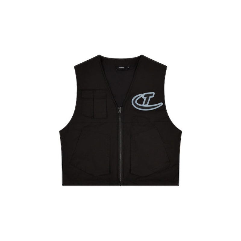 Agasalhos Trapstar Hyperdrive Pocket Vest Masculino Pretas Portugal | VN66-101