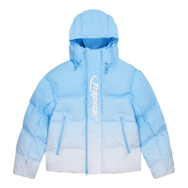 Agasalhos Trapstar Hyperdrive Technical Puffer Masculino Azuis Portugal | IH84-101