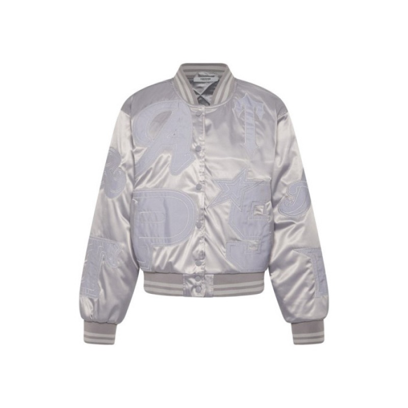 Agasalhos Trapstar Wildcard Stadium Jacket Masculino Prateadas Portugal | BI42-327