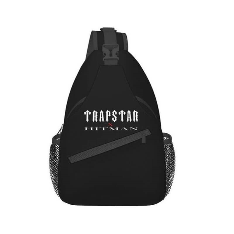 Bolsas Trapstar X Hitman Masculino Pretas Portugal | JL13-612