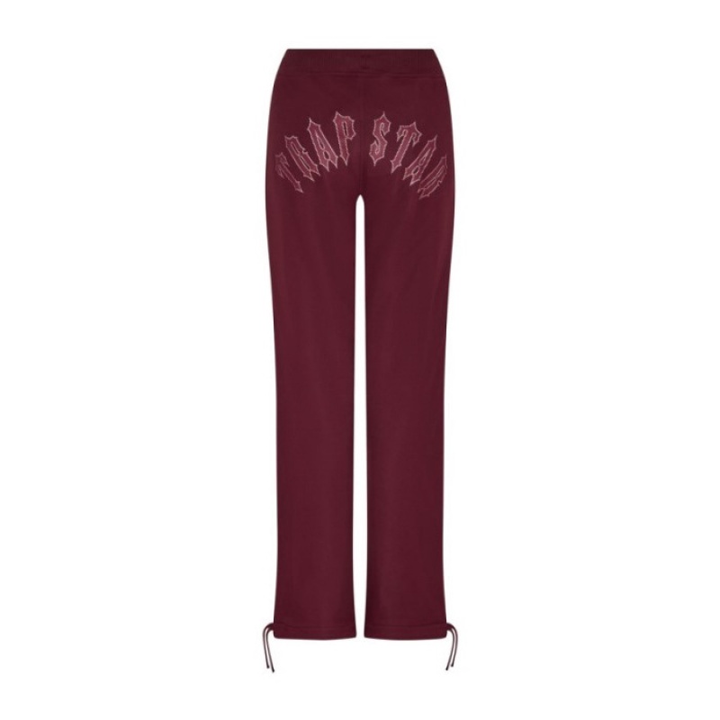 Calça Jogger Trapstar Mesh Irongate Arch Feminino Bordeaux Portugal | OC61-978