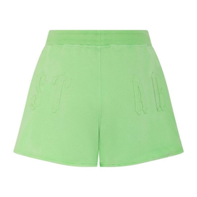 Calção Trapstar Irongate Arch Applique Feminino Verdes Portugal | SD98-044