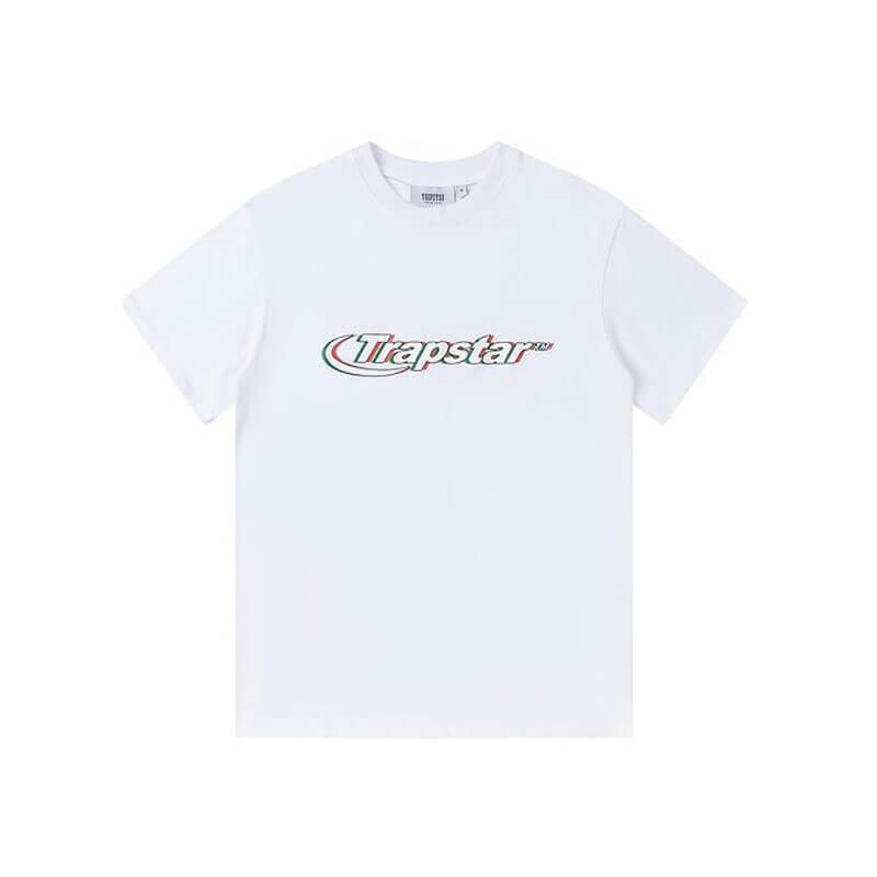 Camiseta Trapstar Ghost Letter Logo Print Masculino Branco Portugal | JF11-339