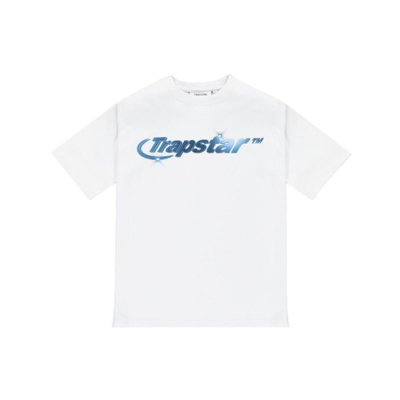 Camiseta Trapstar Hyperdrive High Density Tee Masculino Branco Portugal | TL73-539