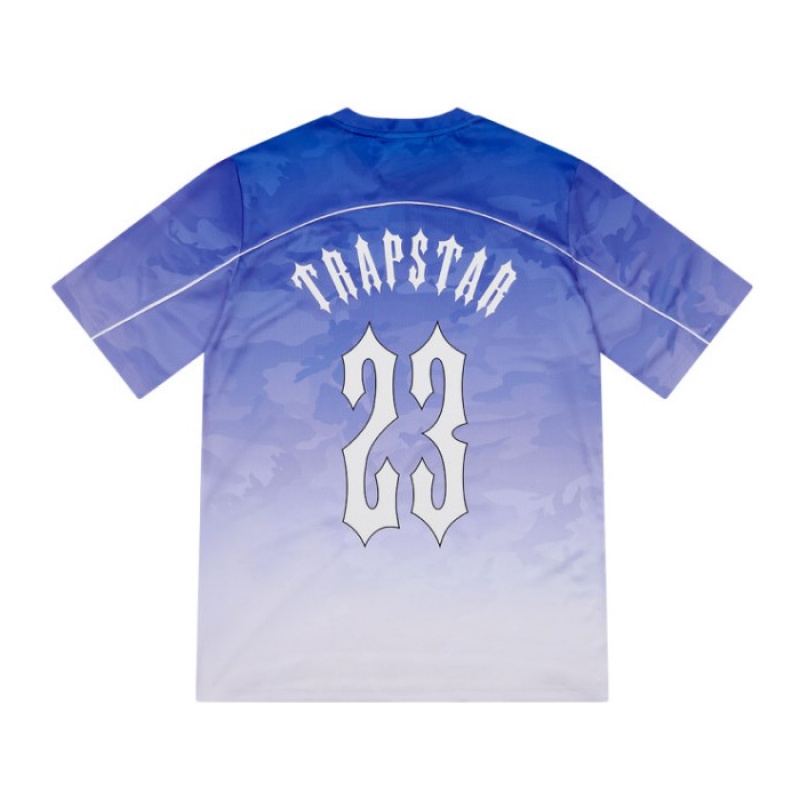 Camiseta Trapstar Irongate Football Jersey Masculino Azuis Portugal | IQ16-189