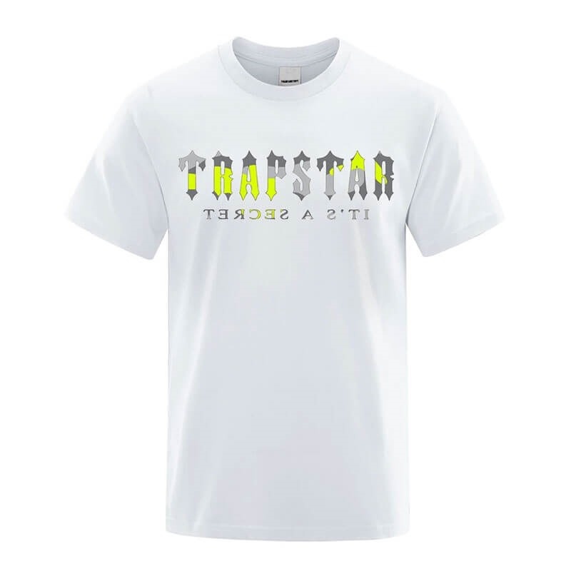 Camiseta Trapstar Its a Secret Dave Masculino Branco Portugal | WM53-944