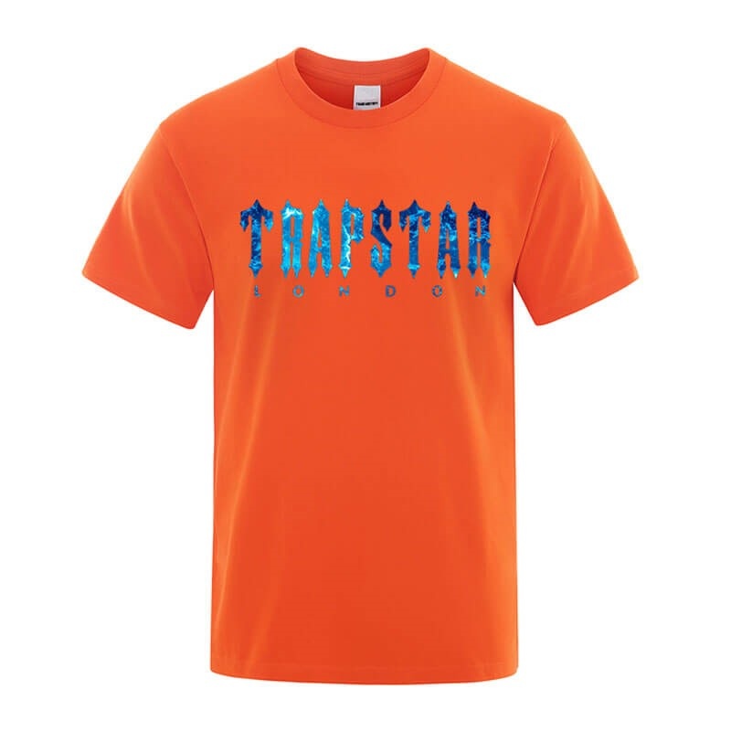 Camiseta Trapstar London Chenille Tee Masculino Laranja Portugal | VH42-660