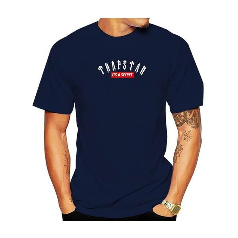 Camiseta Trapstar London Co-Branded Curta Sleeve Masculino Azuis Portugal | HI34-381