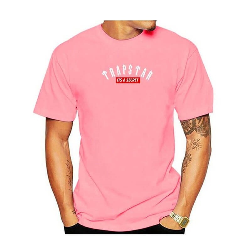 Camiseta Trapstar London Co-Branded Curta Sleeve Masculino Rosa Portugal | KW37-503