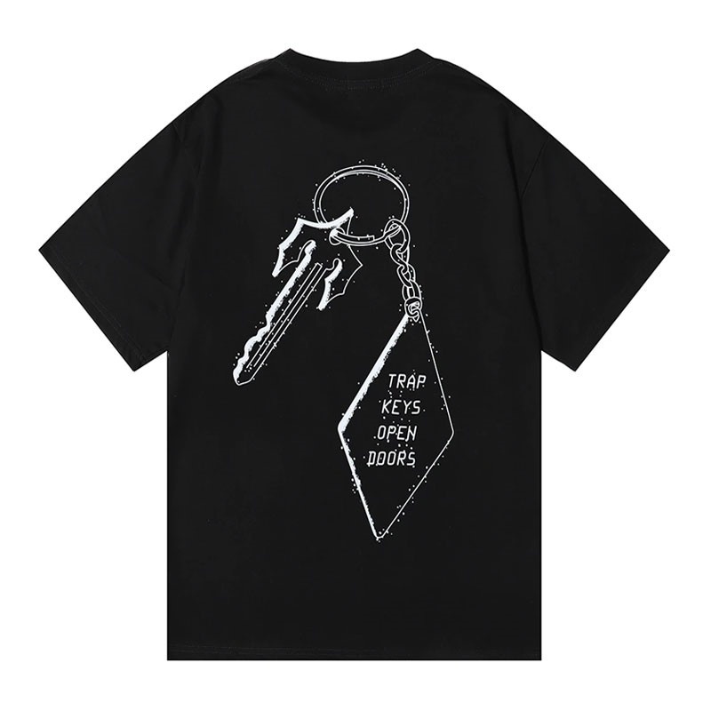 Camiseta Trapstar Trap Star Keys Open Doors Masculino Pretas Portugal | CC91-661