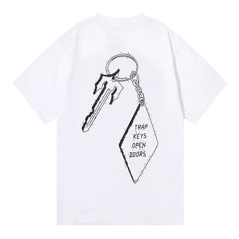 Camiseta Trapstar Trap Star Keys Open Doors Masculino Branco Portugal | OR41-793