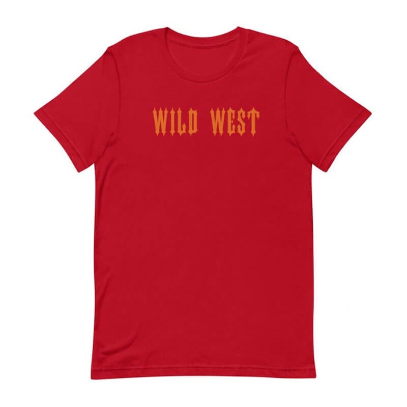 Camiseta Trapstar Wild West Masculino Vermelhas Portugal | VX70-005