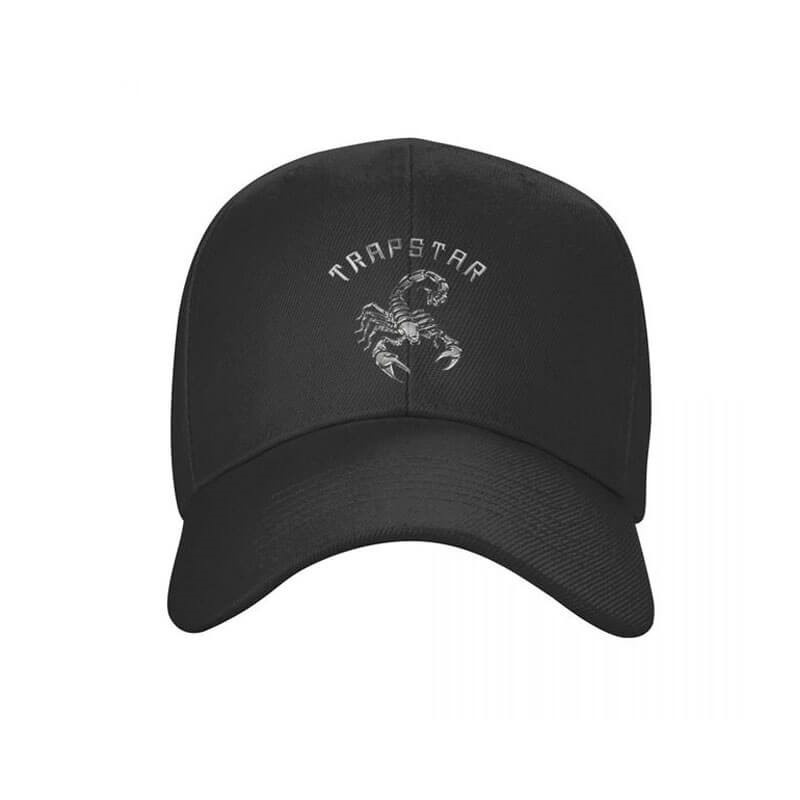 Chapeus Trapstar Baseball black Cap Masculino Pretas Portugal | GM83-420