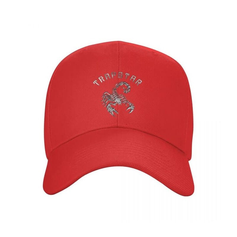 Chapeus Trapstar Baseball black Cap Masculino Vermelhas Portugal | OW87-429