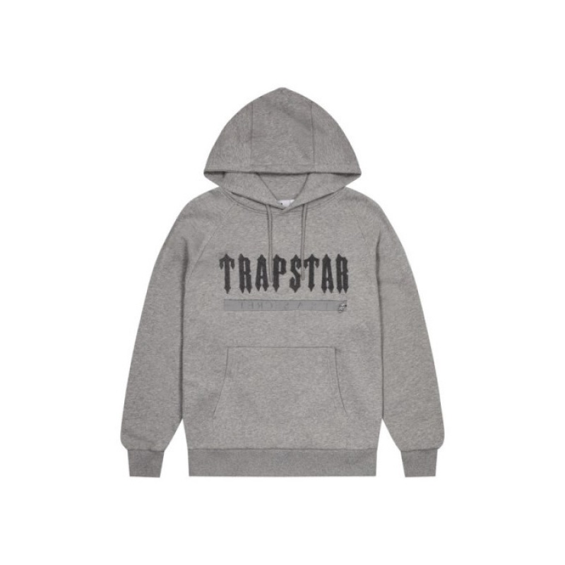 Fato de Treino Trapstar Decoded Chenille 2.0 Hoodie Masculino Cinzentas Portugal | VB89-853